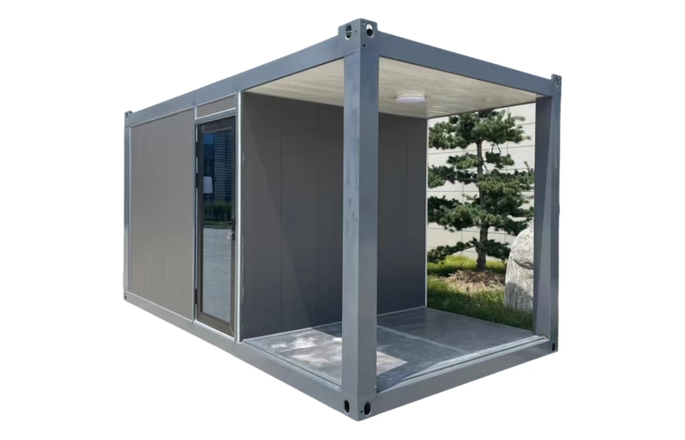 30 Fuß großes, modernes Design-Festcontainerhaus, beliebte Residenz mit Satteldach und Badezimmer 30 Fuß großes, modernes Design-Festcontainerhaus, beliebte Residenz mit Satteldach und Badezimmer