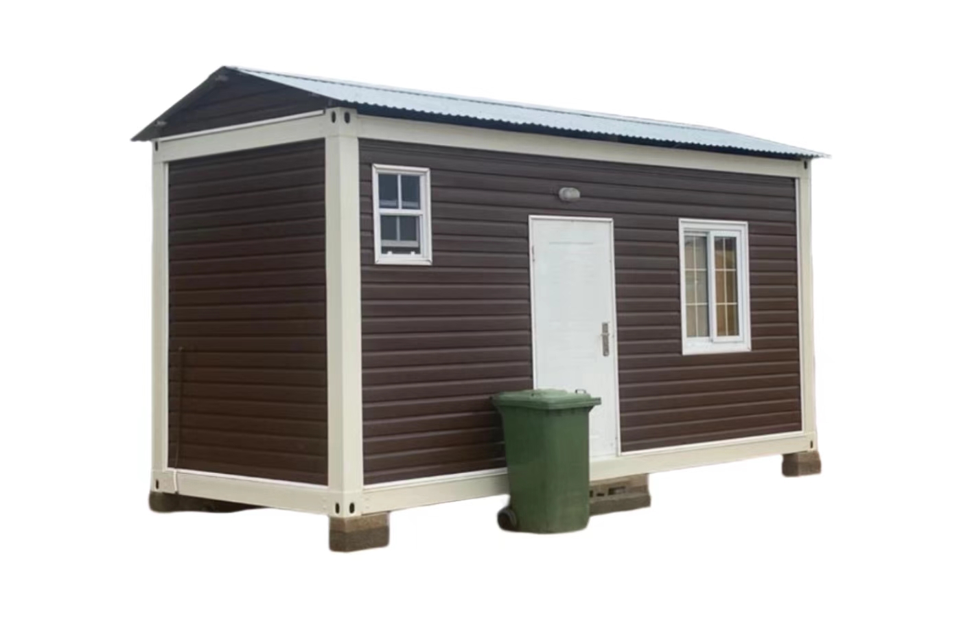 30 Fuß großes, modernes Design-Festcontainerhaus, beliebte Residenz mit Satteldach und Badezimmer 30 Fuß großes, modernes Design-Festcontainerhaus, beliebte Residenz mit Satteldach und Badezimmer