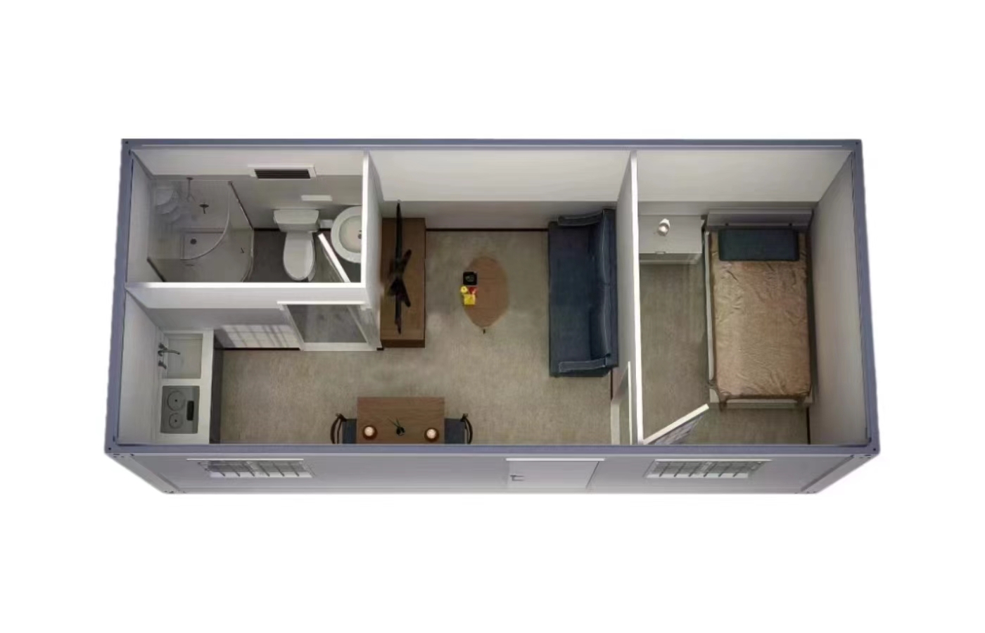 30 Fuß großes, modernes Design-Festcontainerhaus, beliebte Residenz mit Satteldach und Badezimmer 30 Fuß großes, modernes Design-Festcontainerhaus, beliebte Residenz mit Satteldach und Badezimmer