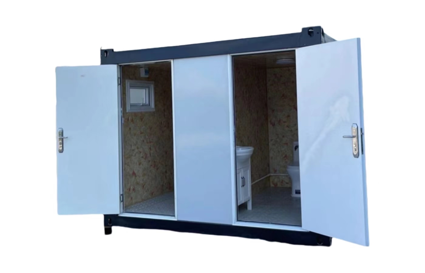 30 Fuß großes, modernes Design-Festcontainerhaus, beliebte Residenz mit Satteldach und Badezimmer 30 Fuß großes, modernes Design-Festcontainerhaus, beliebte Residenz mit Satteldach und Badezimmer