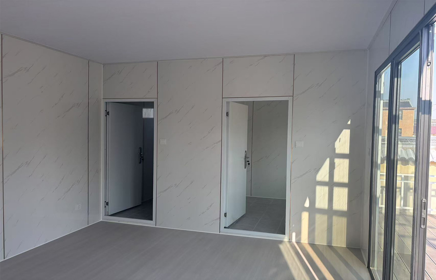 40 Fuß werkseitig angepasstes Fertighaus, tragbarer temporärer Schlafsaal oder Hotel 40 Fuß werkseitig angepasstes Fertighaus, tragbarer temporärer Schlafsaal oder Hotel