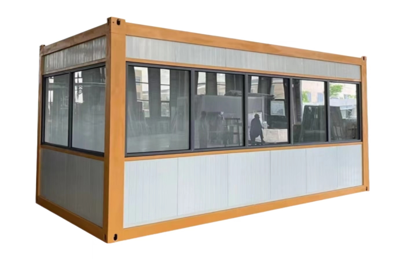 30 Fuß großes, modernes Design-Festcontainerhaus, beliebte Residenz mit Satteldach und Badezimmer 30 Fuß großes, modernes Design-Festcontainerhaus, beliebte Residenz mit Satteldach und Badezimmer