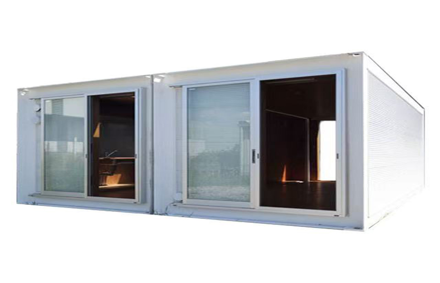 40 Fuß werkseitig angepasstes Fertighaus, tragbarer temporärer Schlafsaal oder Hotel 40 Fuß werkseitig angepasstes Fertighaus, tragbarer temporärer Schlafsaal oder Hotel