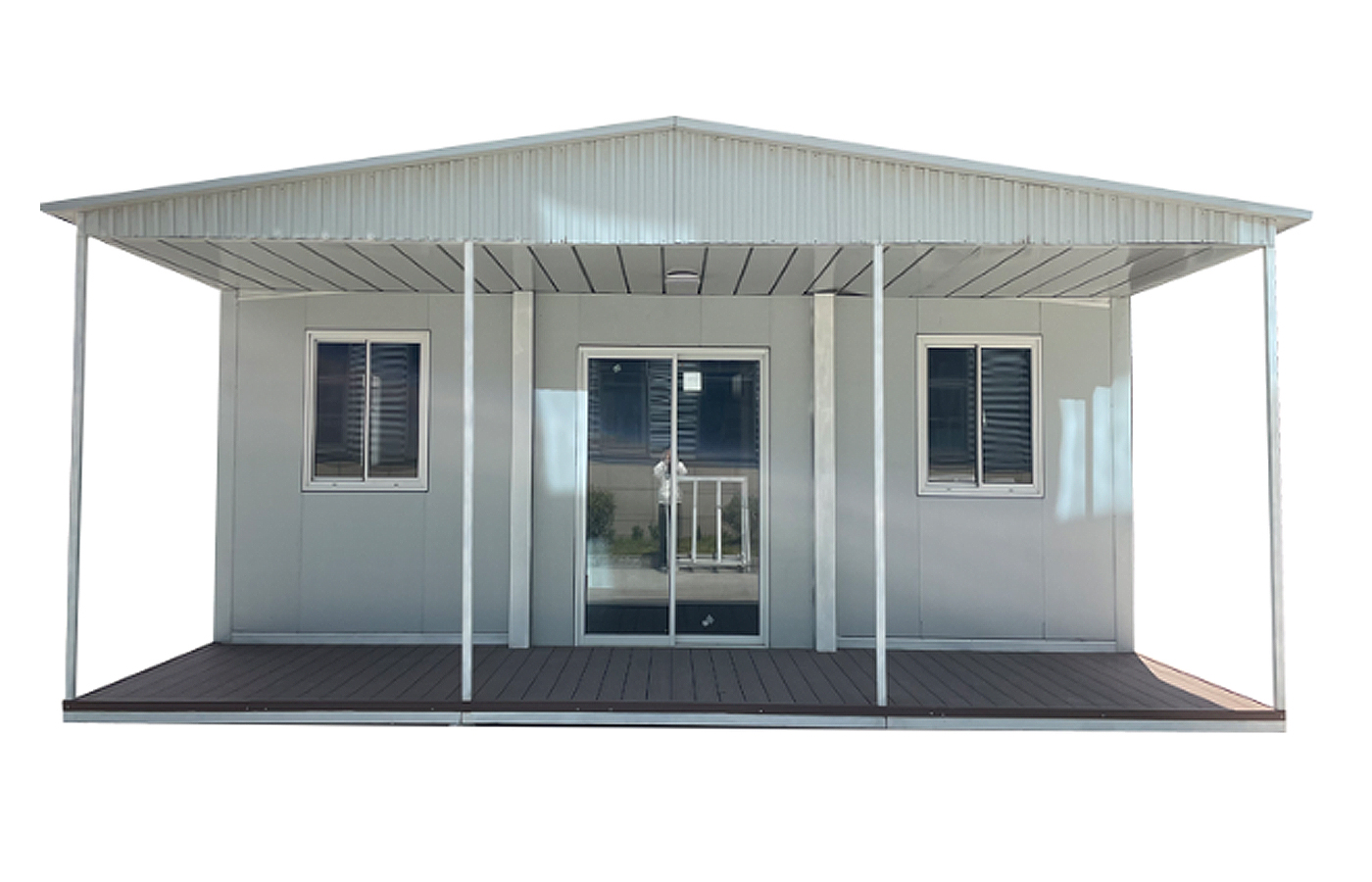 Moderner, erweiterbarer 20-Fuß-Container, maßgeschneiderter Laden mit raumhohen Fenstern Moderner, erweiterbarer 20-Fuß-Container, maßgeschneiderter Laden mit raumhohen Fenstern